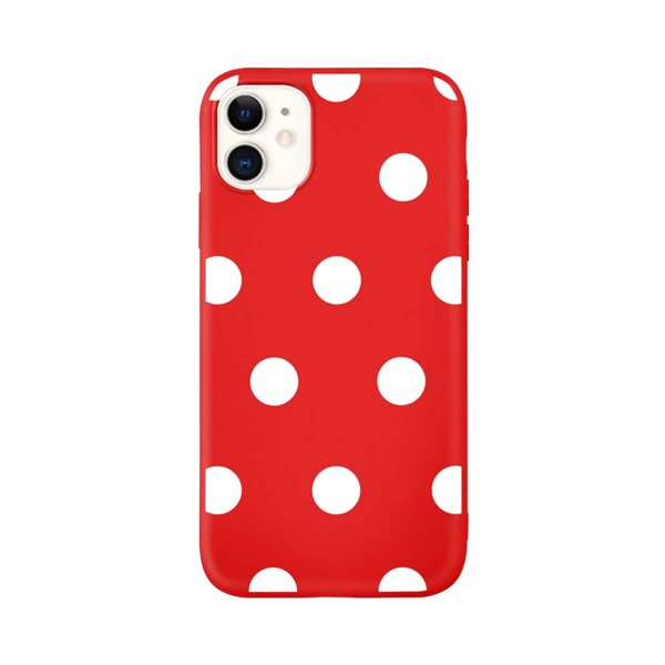 

Polka Dot iPhone Case, Red