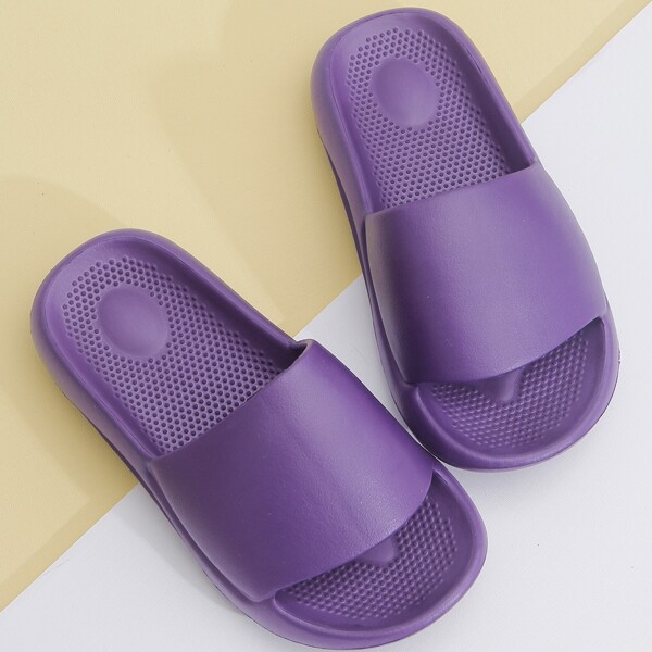 

Open Toe Shower Slides, Purple