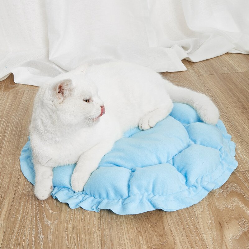

Solid Pet Bed, Blue