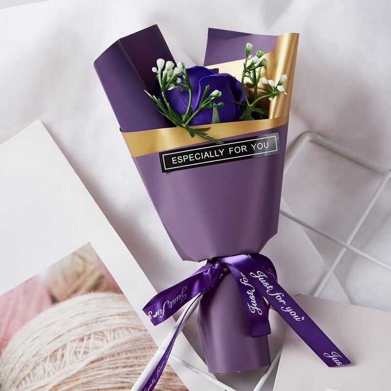 

1pc Soap Flower, Purple