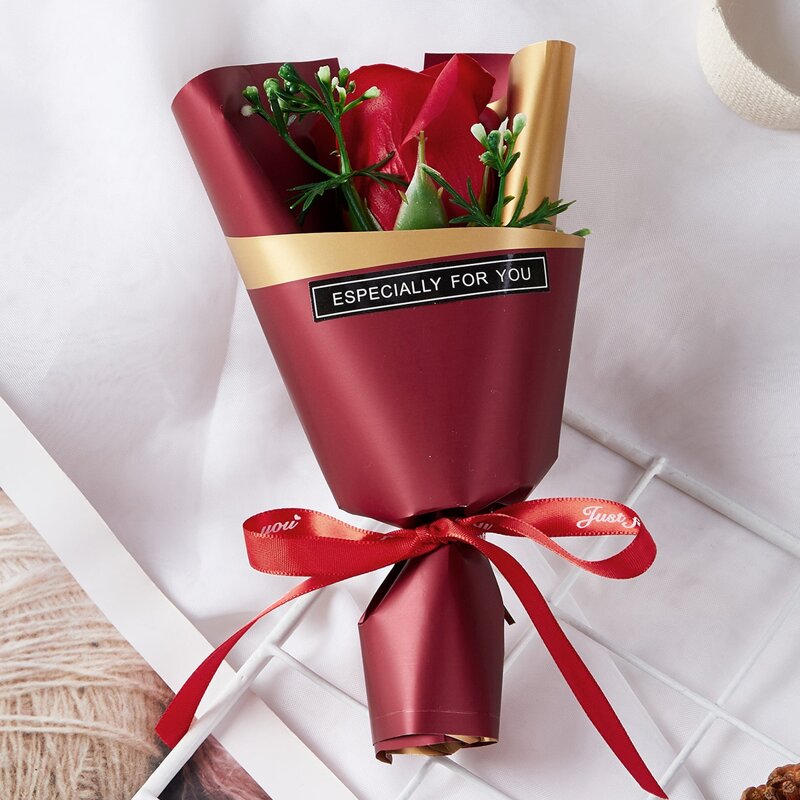

1pc Soap Flower, Red