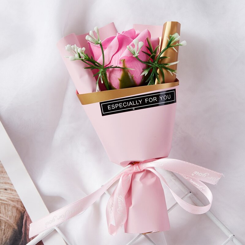 

1pc Soap Flower, Baby pink