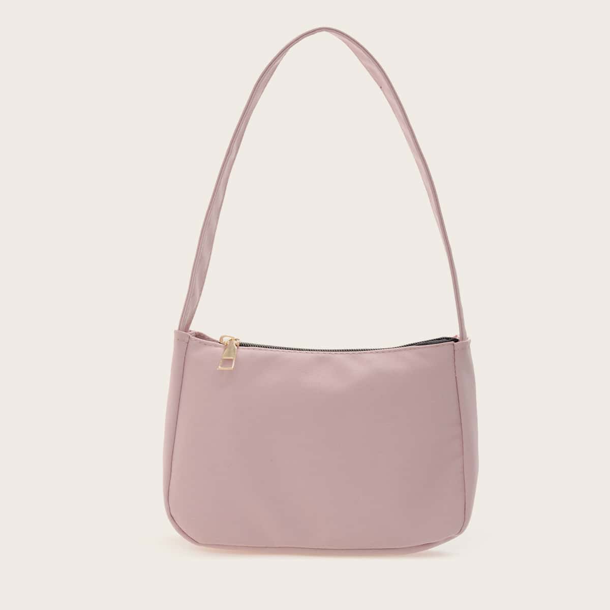 

Minimalist Plain Shoulder Bag, Pink