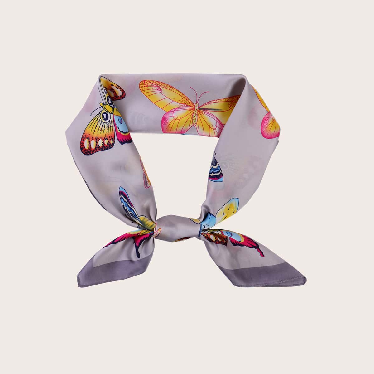 

Butterfly Print Bandana, Multicolor