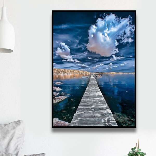 

Landscape Print Diamond Painting Without Frame, Multicolor