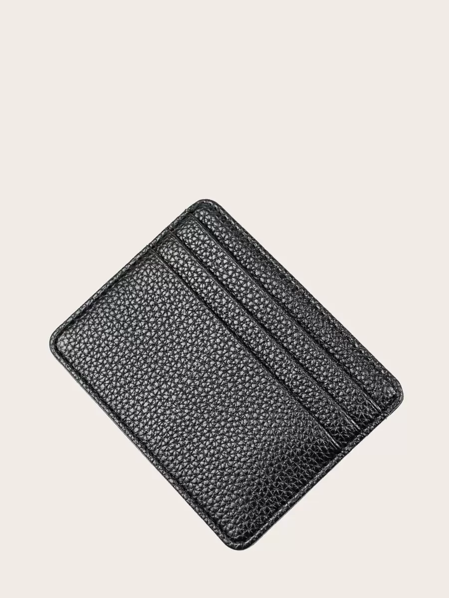 男士超薄轻便便携卡包身份证白领男节日纪念日生日礼物礼品配饰礼品卡包卡夹钱包名片夹信用卡包男士迷你钱包卡片钱包 - 黑色 - 查看 1