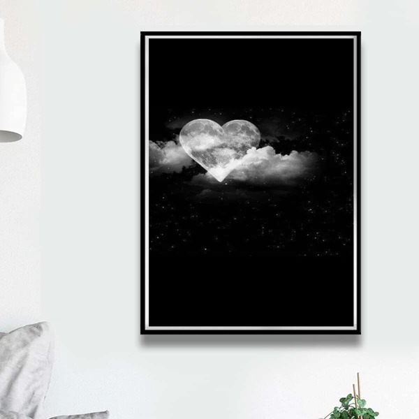 

Heart Print Diamond Painting Without Frame, Multicolor