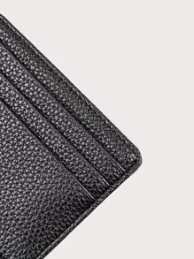 男士超薄轻便便携卡包身份证白领男节日纪念日生日礼物礼品配饰礼品卡包卡夹钱包名片夹信用卡包男士迷你钱包卡片钱包 - 黑色 - 查看 5