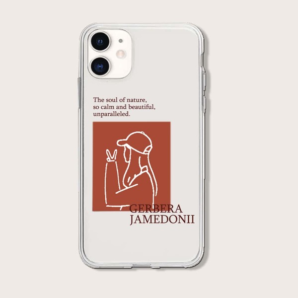 

Girl Print Clear iPhone Case