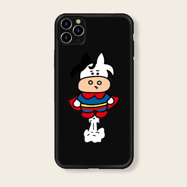 

Cartoon Graphic iPhone Case, Black