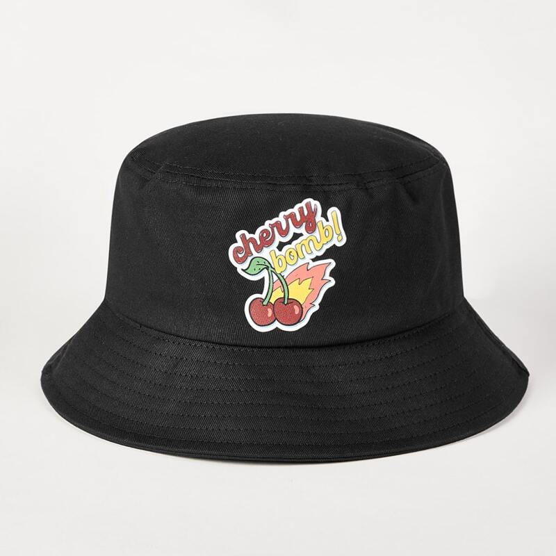 

Cherry Bucket Hat, Black