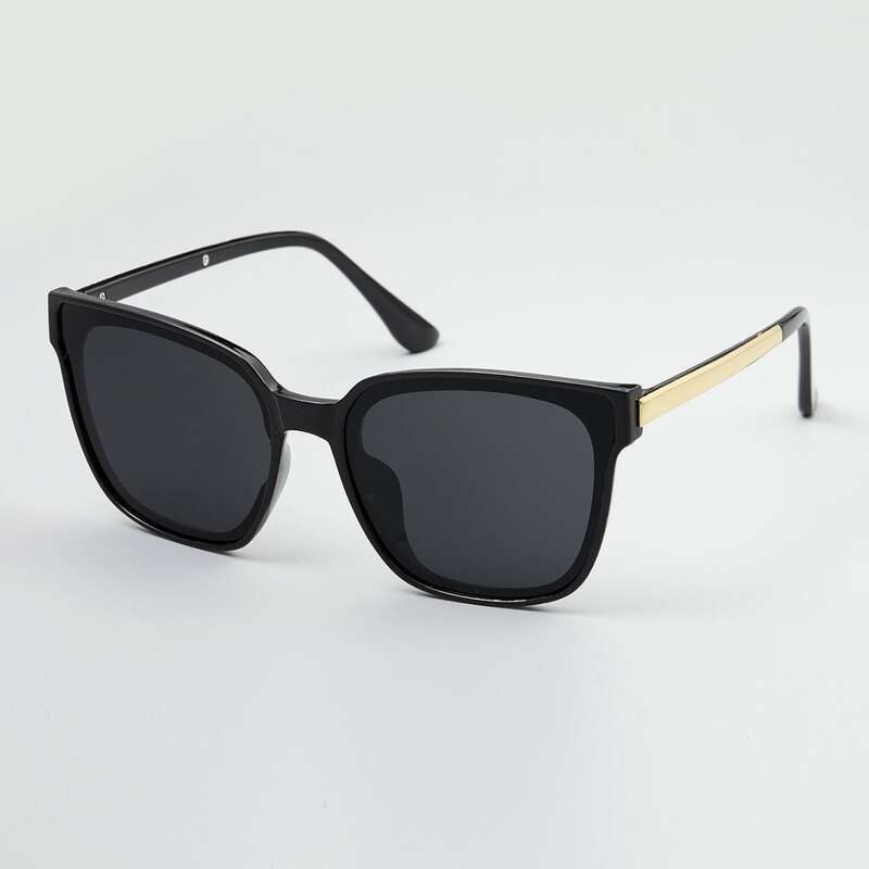 

Guys Square Frame Sunglasses, Black