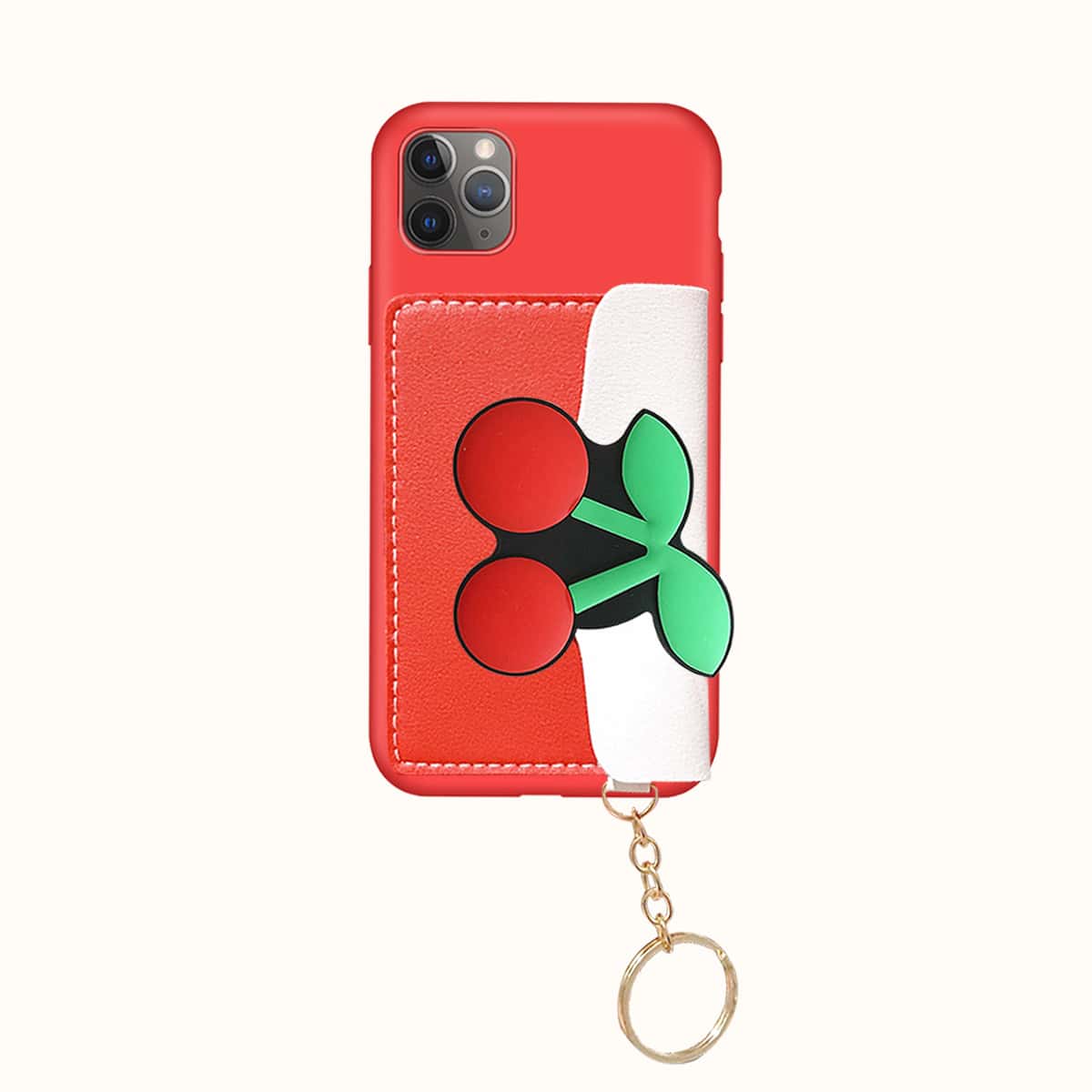 

Cherry Decor Wallet Phone Case, Multicolor