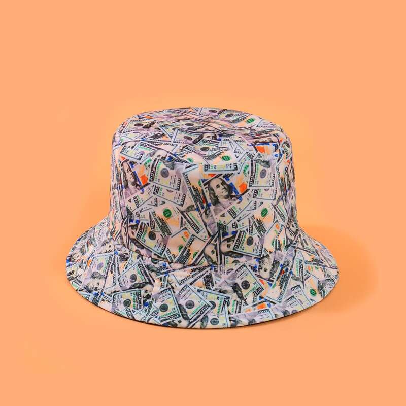 

Guys Dollar Print Bucket Hat, Multicolor