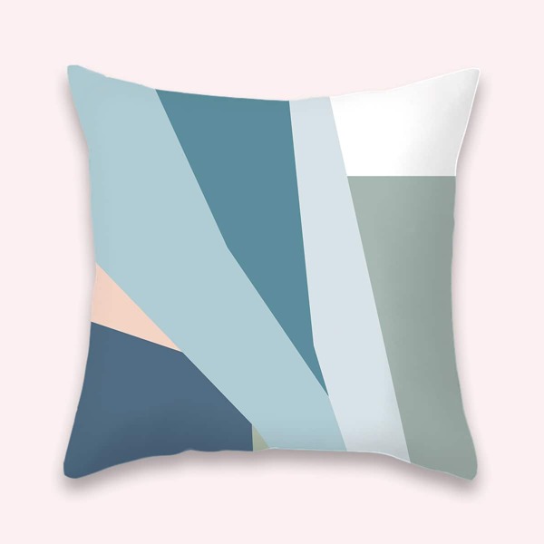 

Color Block Cushion Cover Without Filler, Multicolor