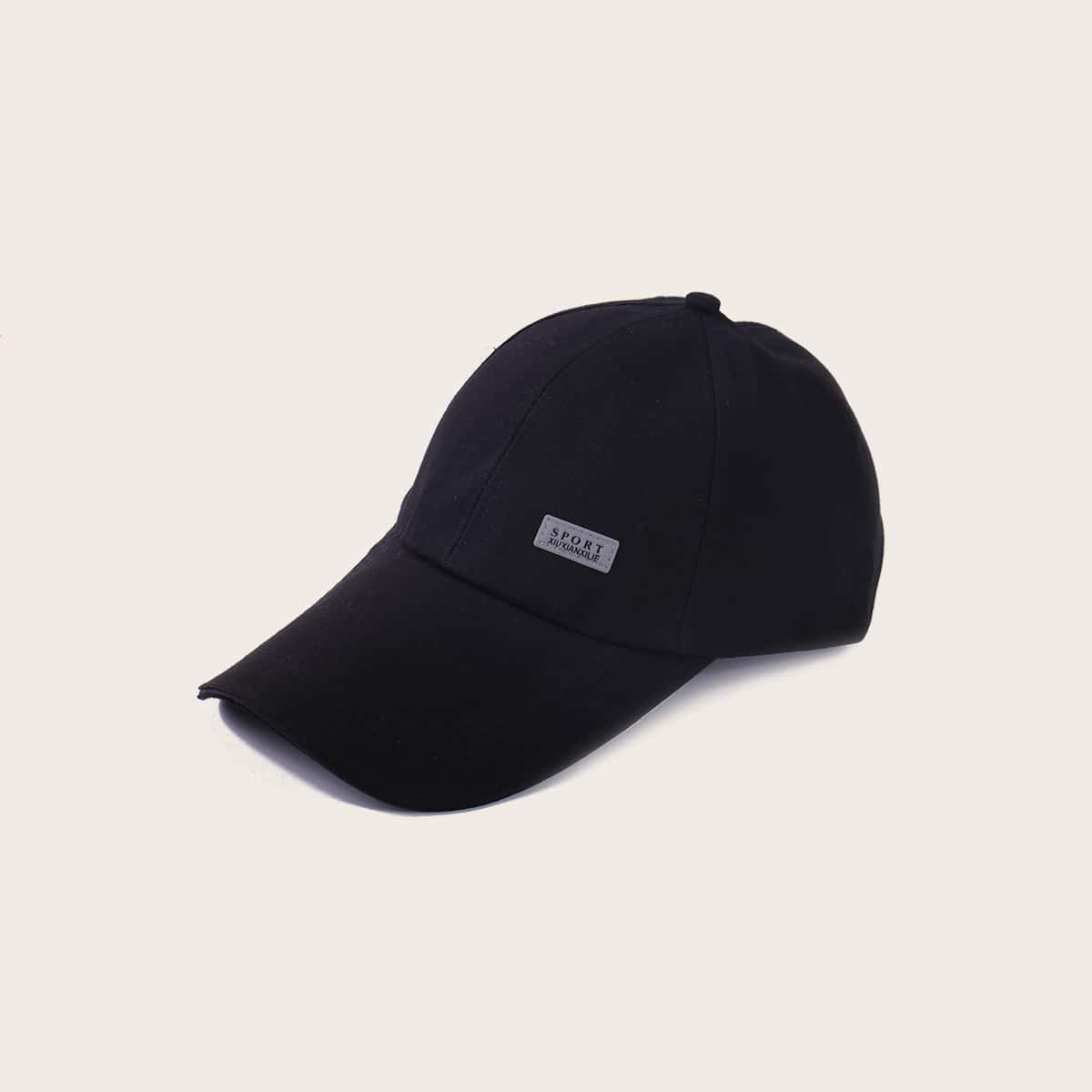 

Guys Letter Patch Baseball Cap, Black