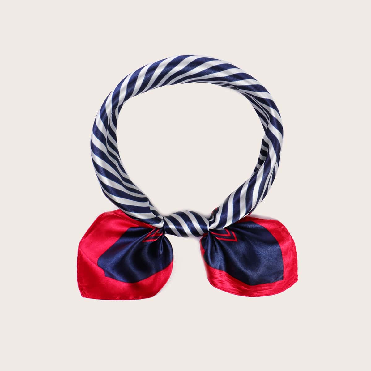 

Striped Print Bandana, Multicolor