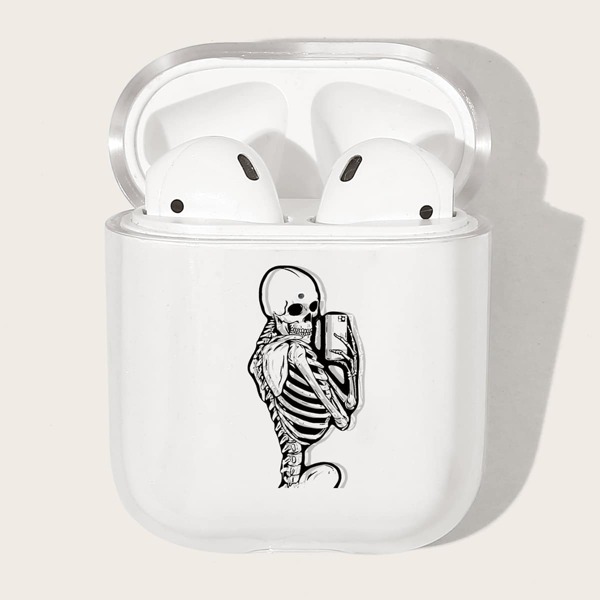 

Skeleton Pattern AirPods Case, Clear