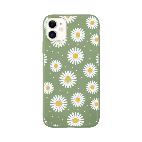 

Flower Pattern iPhone Case, Mint green