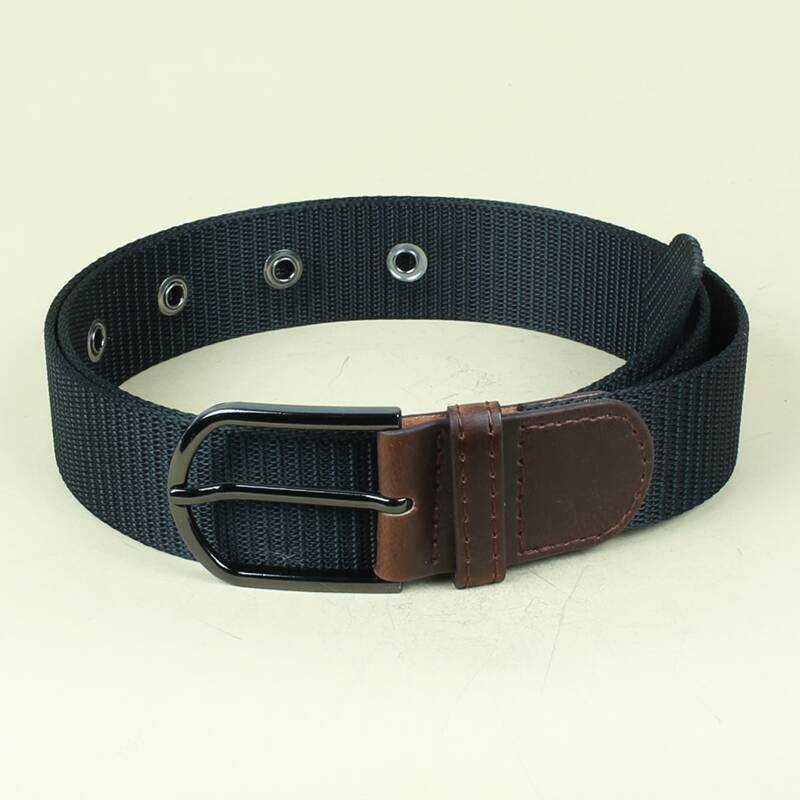 

Grommet Buckle Tape Belt, Black