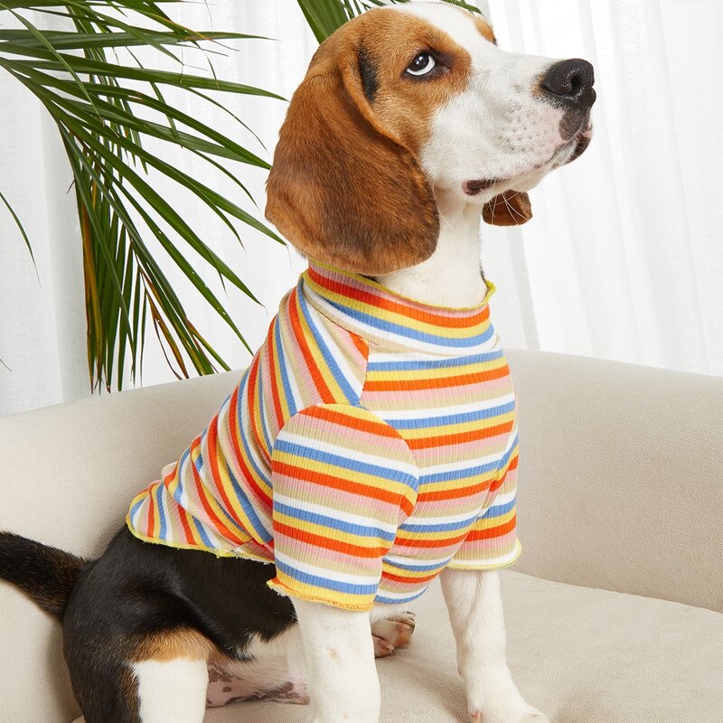 

Striped Pattern Pet Sweatshirt, Multicolor
