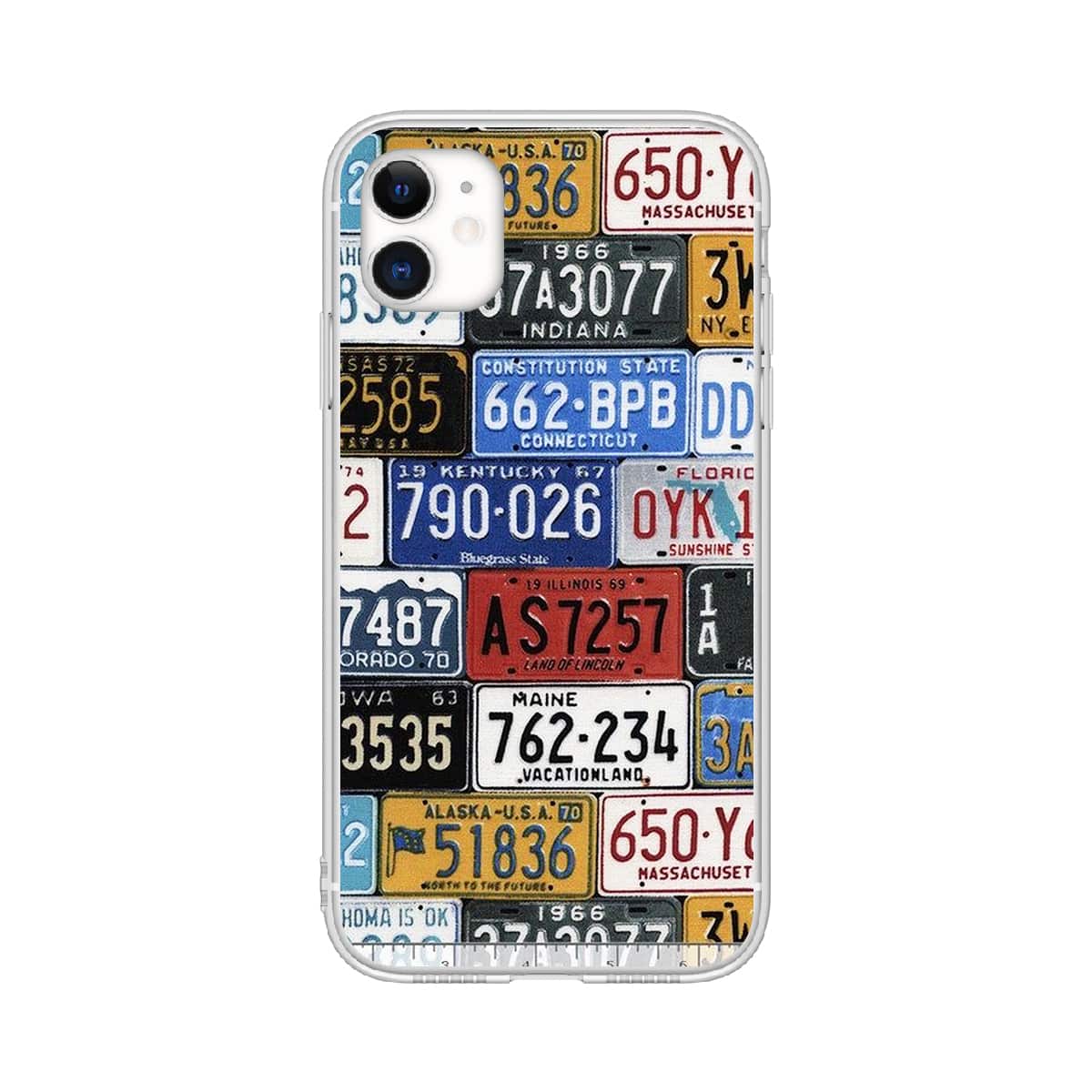 

License Plate iPhone Case, Multicolor