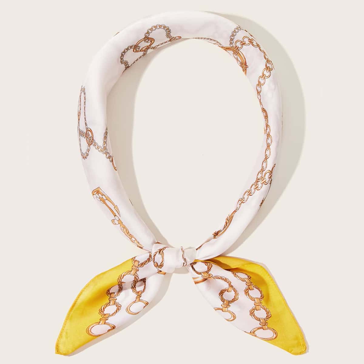 

Chain Print Bandana, Yellow