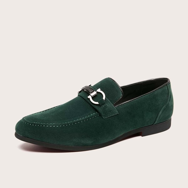 

Men Horsebit Decor Loafers, Green