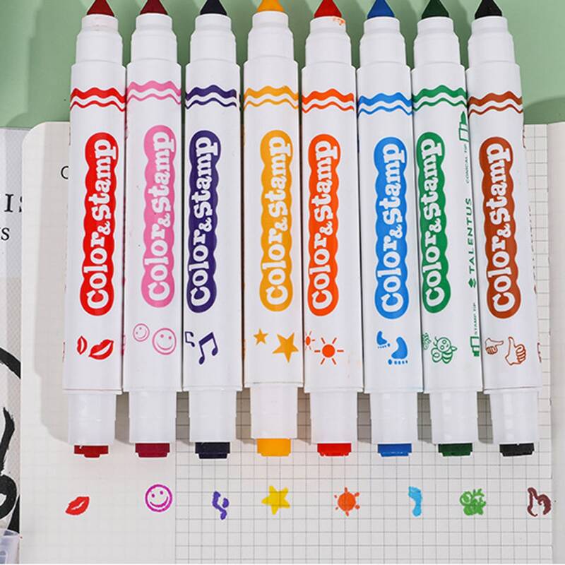 

8pcs Double Ended Highlighter Pen, Multicolor