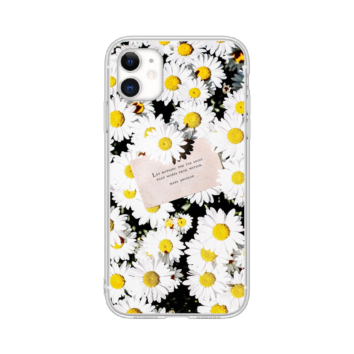 

Daisy & Slogan Graphic iPhone Case, Multicolor
