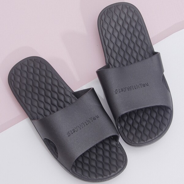 

Plain Letter Graphic Slides, Black