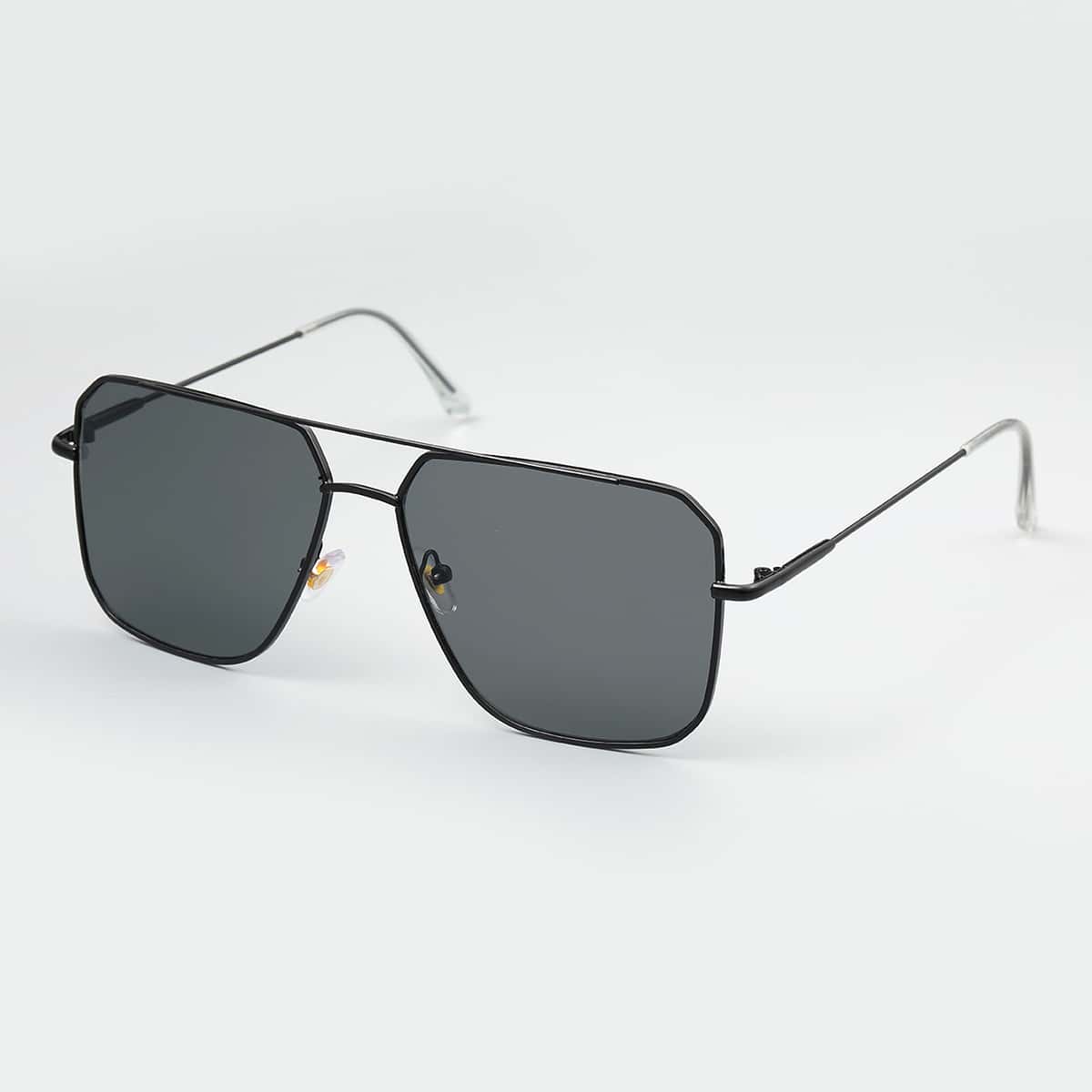 

Guys Top Bar Square Frame Sunglasses, Grey