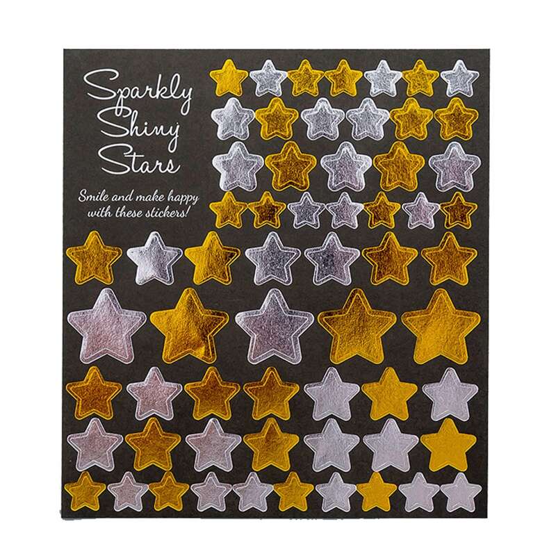 

1sheet Star Pattern Sticker, Multicolor