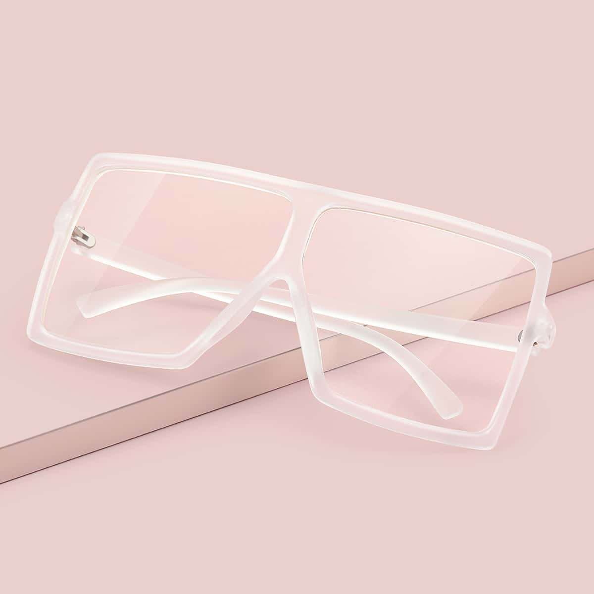 

Clear Frame Flat Top Glasses