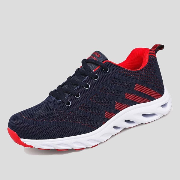 

Men Letter Graphic Knit Sneakers, Navy blue