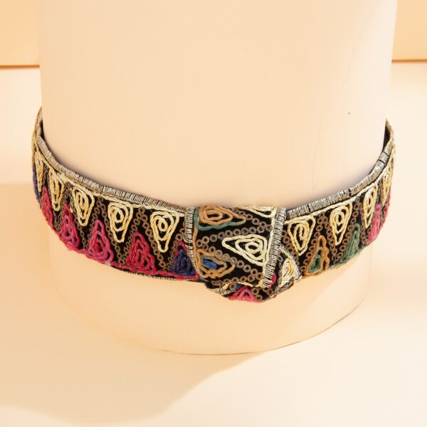 

Sequin Decor Cross Knot Hair Hoop, Multicolor
