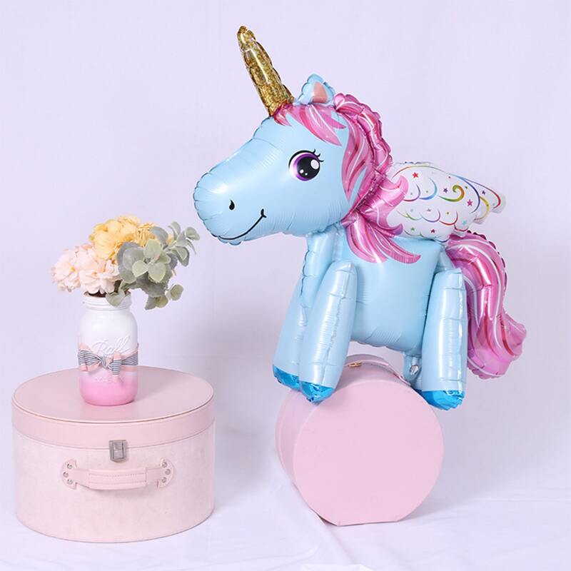 

1pc Unicorn Shaped Balloon, Multicolor