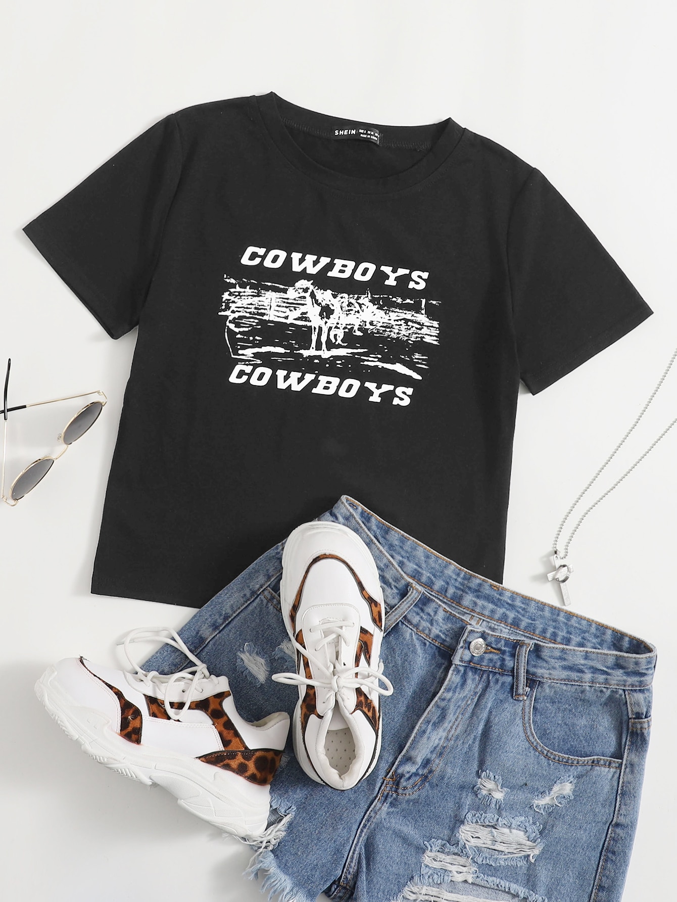 Shein cowboy shirt Clearance