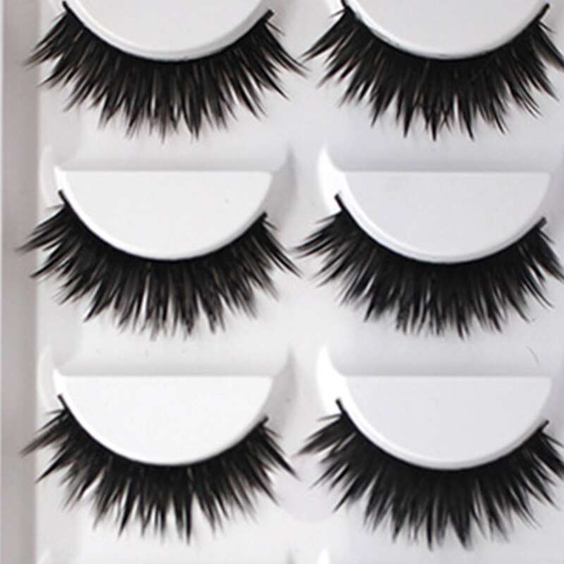 

5pairs Natural Thick False Eyelash, Black