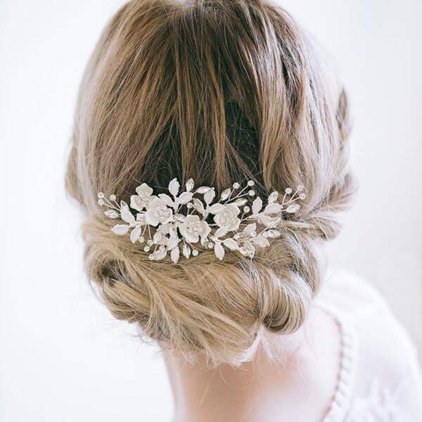 

Rhinestone Decor Hair Pin, Silver