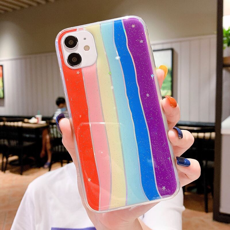 

Glitter Stripe iPhone Case, Multicolor