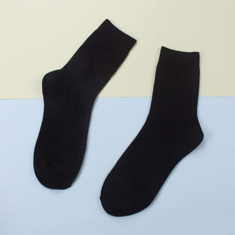 

Guys 1pair Solid Crew Socks, Black