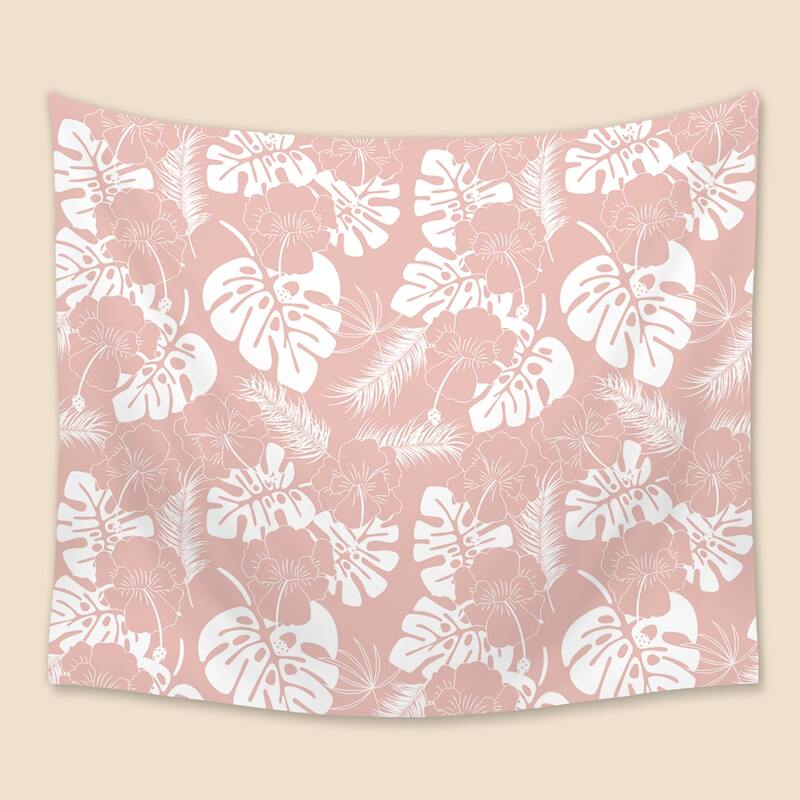 

Leaf Pattern Tapestry, Pink
