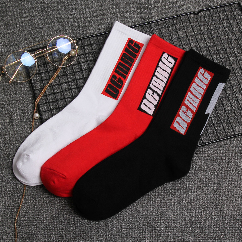 

Guys 3pairs Letter Graphic Crew Socks, Multicolor