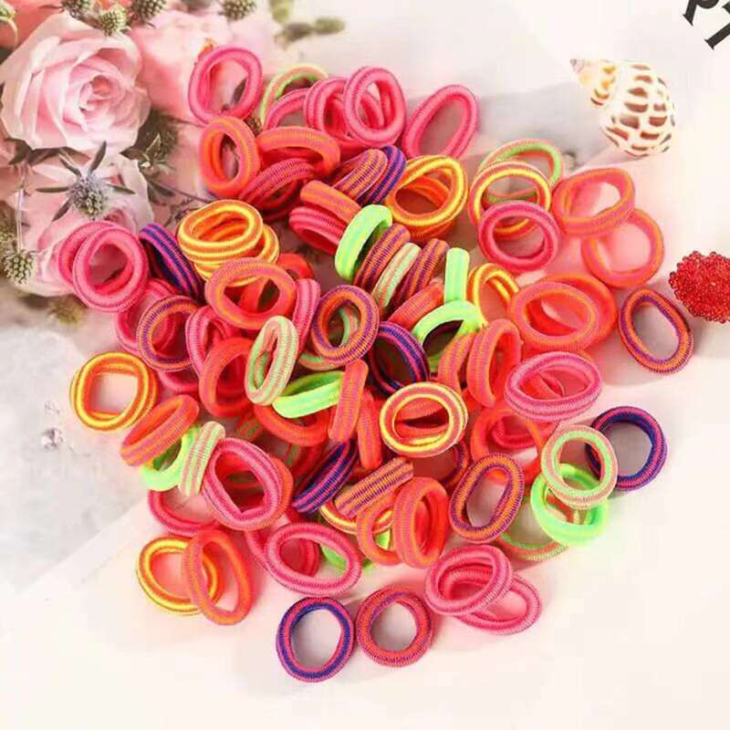 

50pcs Colorful Hair Tie, Multicolor