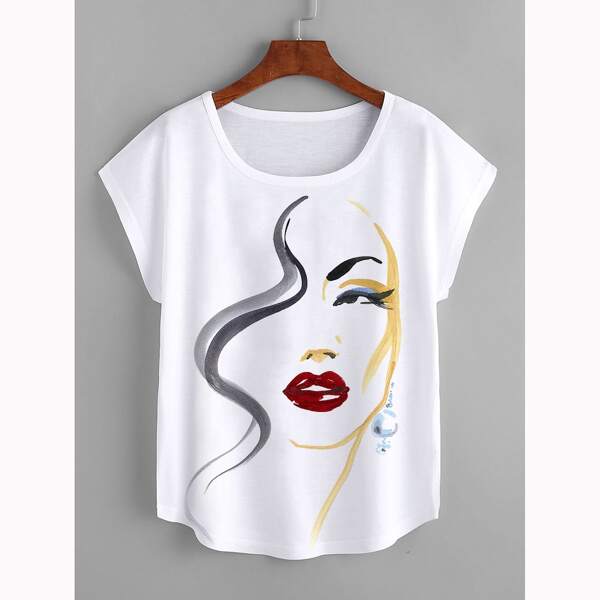 

Figure Graphic Short Sleeve Tee, White