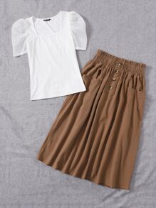 Mulvari Bộ thời trang Túi Khối Màu Giải trí - Nhiều màu - Xem 5