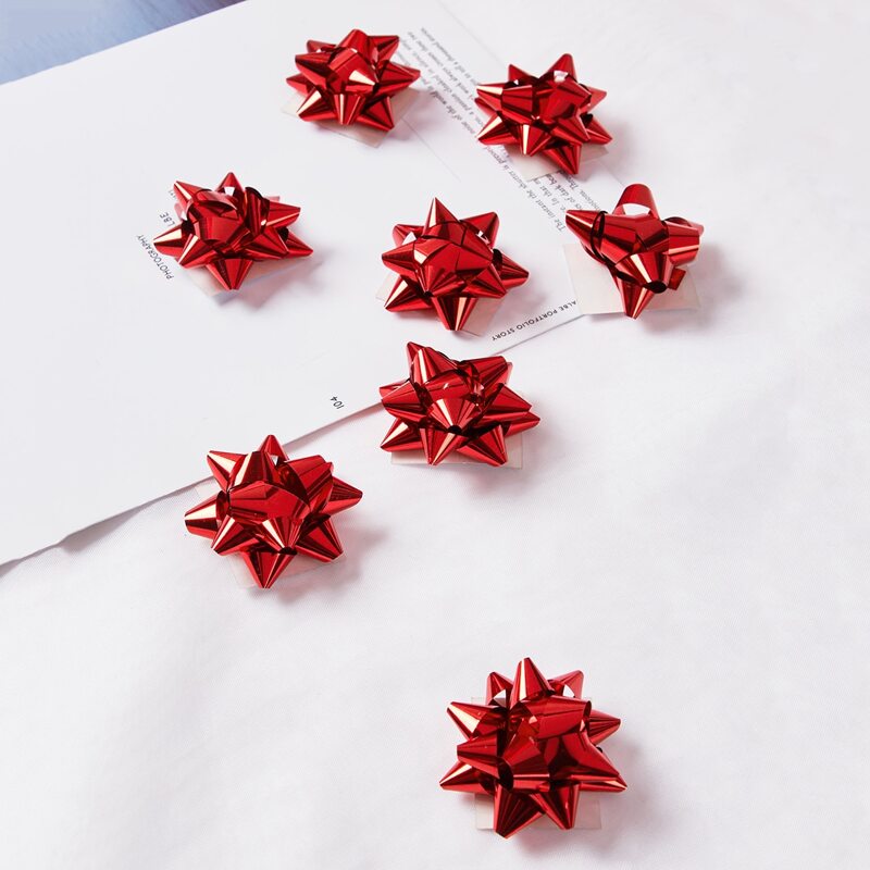 

10pcs Star Gift Decoration, Red
