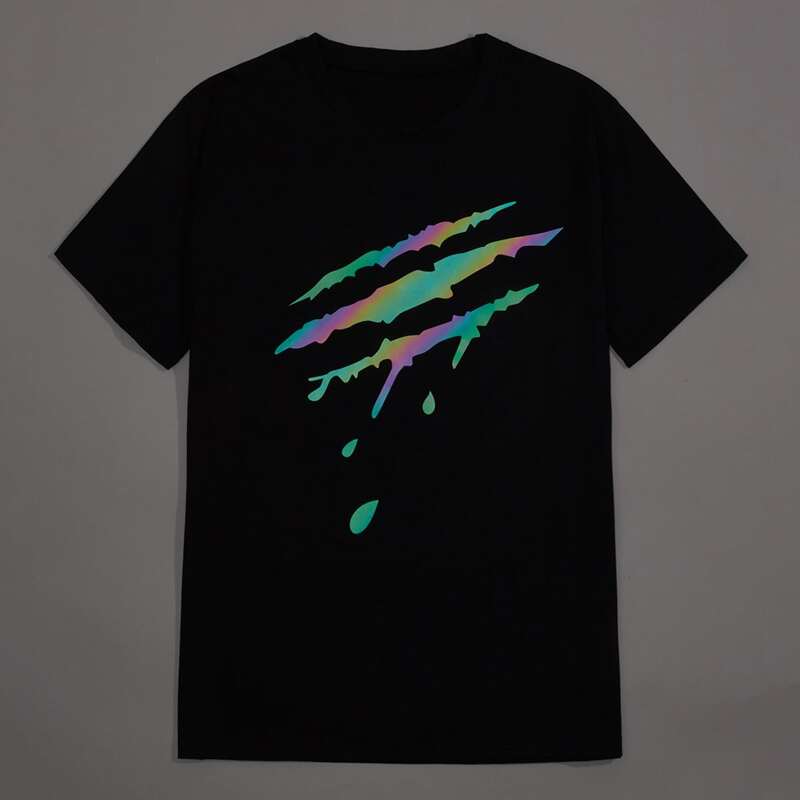 

Guys Reflective Pattern Tee, Black