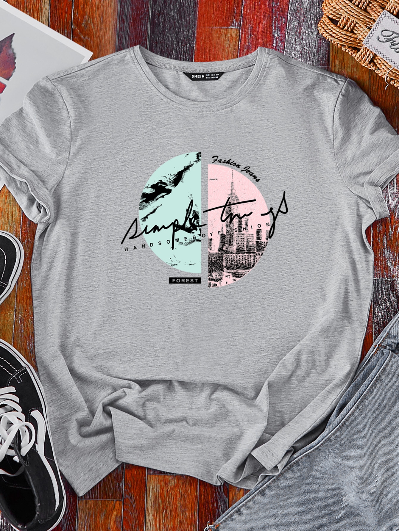 Building And Letter Graphic Tee thumbnail